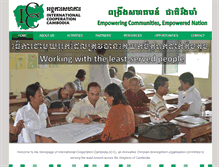 Tablet Screenshot of icc.org.kh